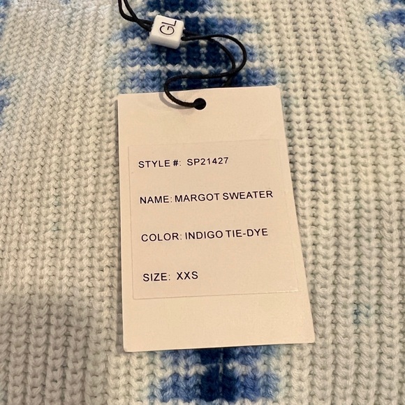 Generation Love Margot Indigo Tie Dye Knit Sweater (XXS) - Picture 10 of 14